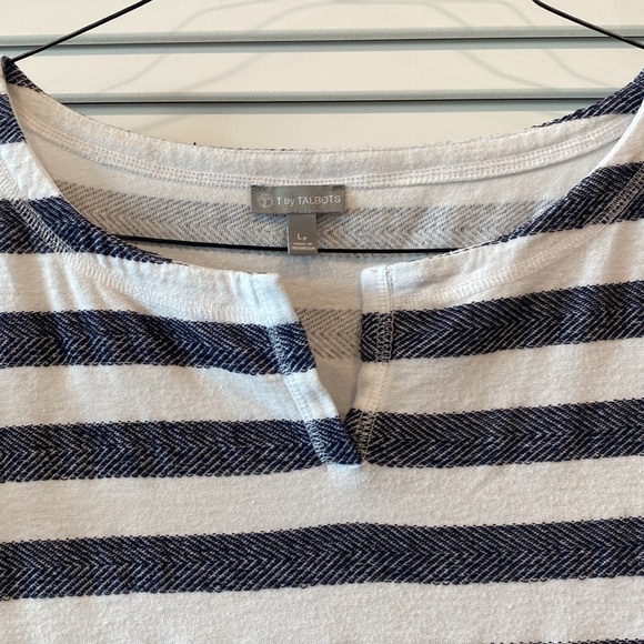 T by Talbots Short Sleeve Cotton Dress Size LP - Picture 2 of 6